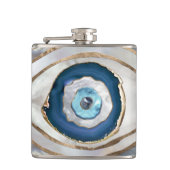 Kaamogen Minerale texturen en goud Heupfles (Voorkant)