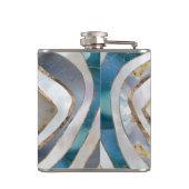 Kaamogen Minerale texturen en goud Heupfles (Achterkant)