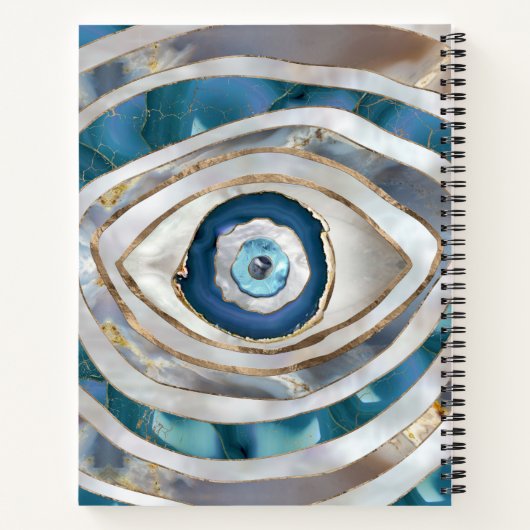 Kaamogen Minerale texturen en goud Notitieboek (Achterkant)