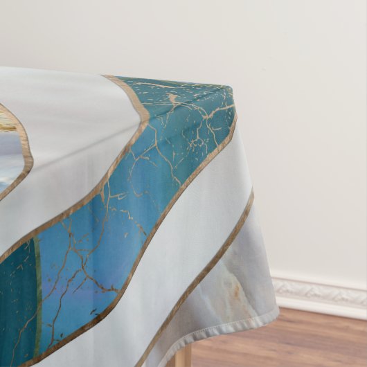 Kaamogen Minerale texturen en goud Tafelkleed (Voorbeeld)