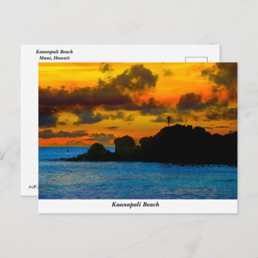 Kaanapali Beach Briefkaart (Voorkant / Achterkant)