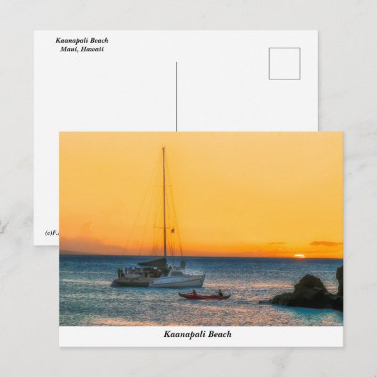 Kaanapali Beach Briefkaart (Voorkant / Achterkant)