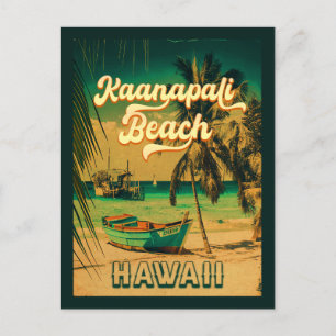 Ka'anapali Beach Hawaii  palmboom souvenir Briefkaart