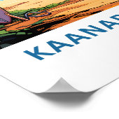 Kaanapali Beach Hawaii Reisprint Poster (Hoek)