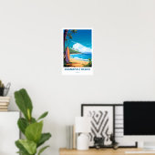 Kaanapali Beach Hawaii Reisprint Poster (Thuiskantoor)
