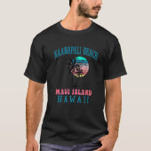 Kaanapali Beach Maui Hawaii Beach Palm Trees Summe T-shirt (Voorkant)