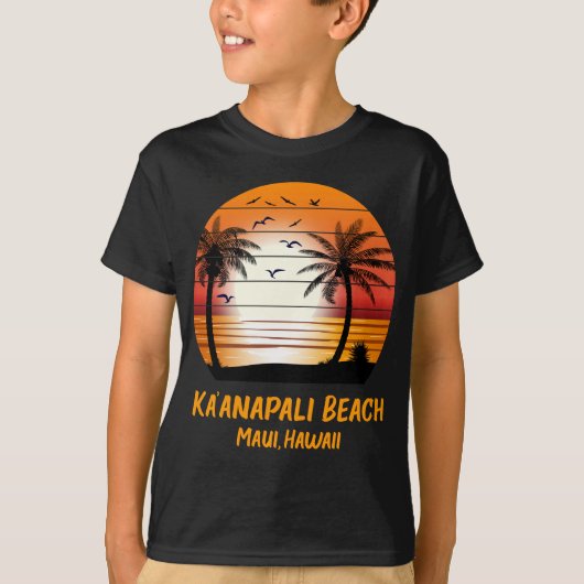 Ka'anapali Beach Maui Hawaii Vintage Kaanapali T-shirt (Voorkant)
