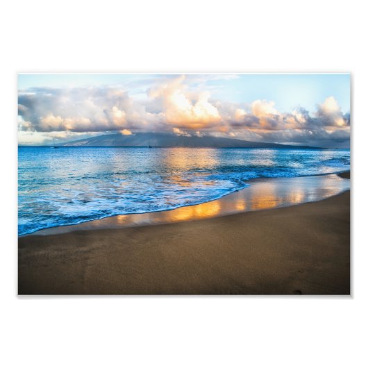 Kaanapali Beach Sunrise Foto Print Afdruk (Voorkant)