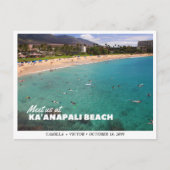 Ka'anapali Beach Wedding Save the Date Briefkaart (Voorkant)