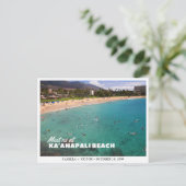 Ka'anapali Beach Wedding Save the Date Briefkaart (Staand voorkant)