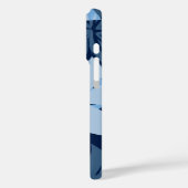 Kaanapali Camo Hawaiian Hibiscus Blue Case-Mate iPhone Case (Achterkant / Links)