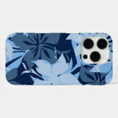 Kaanapali Camo Hawaiian Hibiscus Blue Case-Mate iPhone Case (Achterkant (horizontaal))