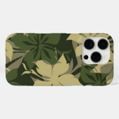 Kaanapali Camo Hawaiian Hibiscus Olive Case-Mate iPhone Case (Achterkant (horizontaal))