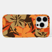 Kaanapali Camo Hawaiian Hibiscus Sinaasappel Case-Mate iPhone Case (Achterkant (horizontaal))