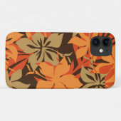 Kaanapali Camo Hawaiian Hibiscus Sinaasappel Case-Mate iPhone Case (Achterkant (horizontaal))