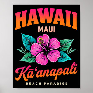 Kaanapali Hawaï paradijs strand zomer eiland Poster