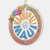 Kaanapali Maui Hawaii hibiscus vakantieornament Keramisch Ornament (Links)
