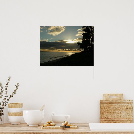 Ka'anapali sunset poster (Keuken)