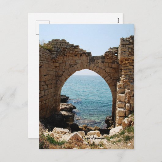 Kaap Anamur Zee Fort Castle Feestdagenkaart (Voorkant / Achterkant)