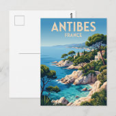 Kaap Antibes Frankrijk Briefkaart (Voorkant / Achterkant)