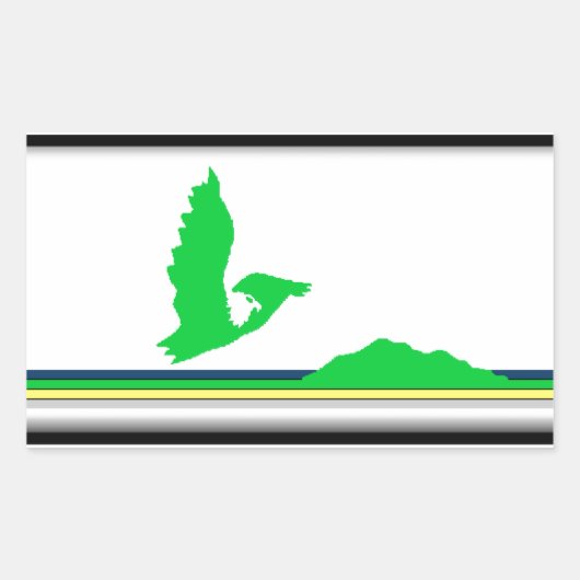 Kaap Bretoneiland (Canada Nova Scotia) Vlag Rechthoekige Sticker (Voorkant)