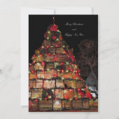 Kaap Bruinvis viert vlakke kerst Kaart (Voorkant)