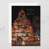 Kaap Bruinvis viert vlakke kerst Kaart (Voorkant / Achterkant)