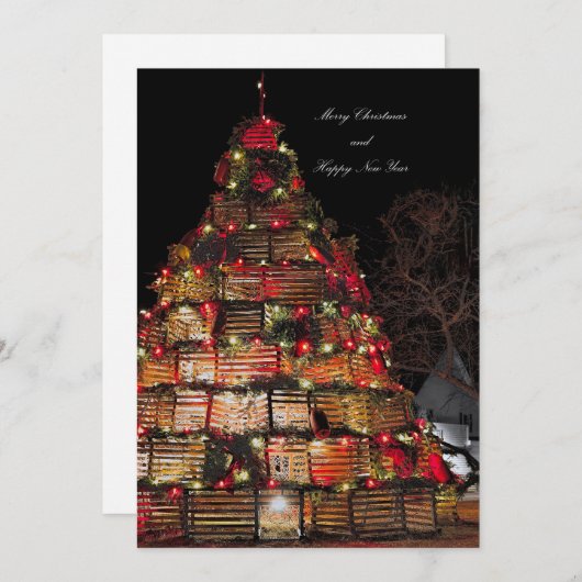 Kaap Bruinvis viert vlakke kerst Kaart (Voorkant / Achterkant)