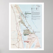 Kaap Canaveral FL Map (2012) The Space Coast Atlas Poster (Voorkant)