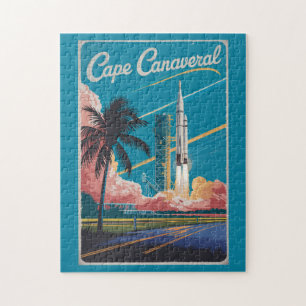 Kaap Canaveral Florida Illustratie Reis Kunst Legpuzzel