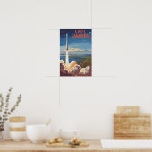 Kaap Canaveral Florida Schilderachtige Reis Kunst Poster (Keuken)
