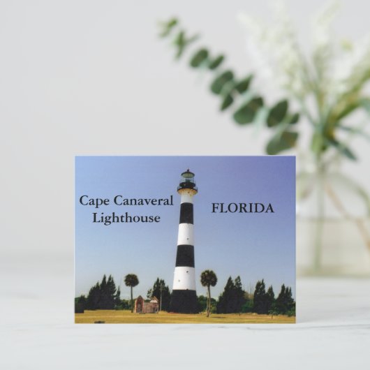 Kaap Canaveral Lighthouse, Briefkaart van Florida (Staand voorkant)
