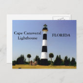 Kaap Canaveral Lighthouse, Briefkaart van Florida (Voorkant / Achterkant)