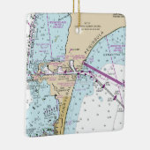 Kaap Canaveral Nautical Chart Keramisch Ornament (Rechts)