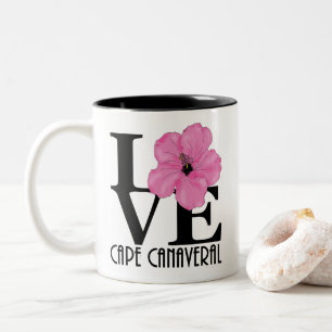 Kaap Canaveral roze Hibiscus 11oz Tweekleurige Koffiemok