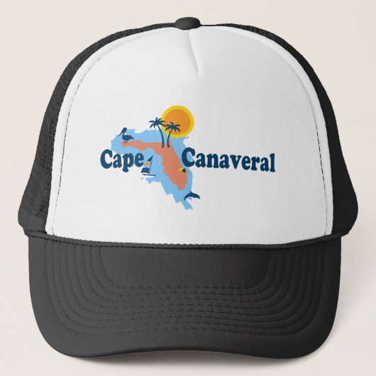 Kaap Canaveral - Surf Design. Trucker Pet (Voorkant)