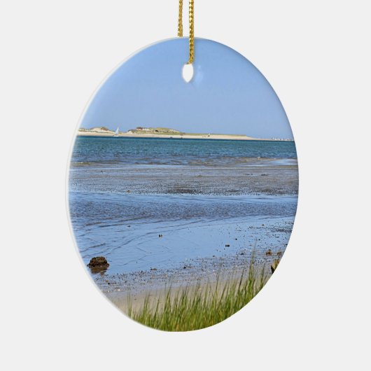 Kaap Cod Bay oceaanstrand Keramisch Ornament (Rechts)