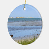 Kaap Cod Bay oceaanstrand Keramisch Ornament (Links)