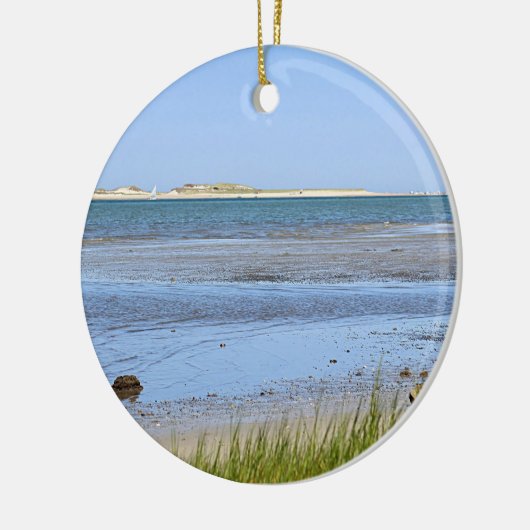 Kaap Cod Bay oceaanstrand Keramisch Ornament (Links)