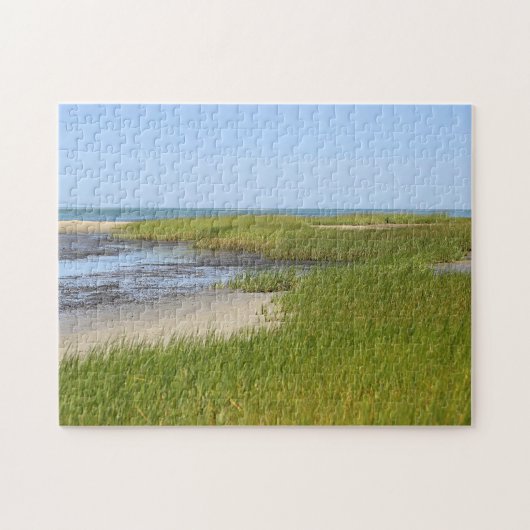 Kaap Cod Bay oceaanstrand Legpuzzel (Horizontaal)