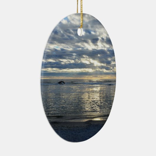 Kaap Cod Souvenier Keepomwille kerstversiering Keramisch Ornament (Rechts)