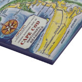 Kaap Cod Vintage 11x14 Kaart Snijplank (Hoek)