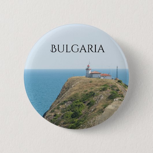 Kaap Emine. Bulgarije Ronde Button 5,7 Cm (Voorkant)