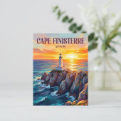 Kaap Finisterre Spanje Briefkaart (Staand voorkant)