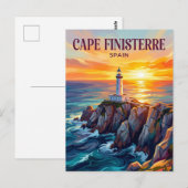 Kaap Finisterre Spanje Briefkaart (Voorkant / Achterkant)