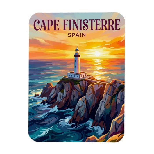Kaap Finisterre Spanje Magneet (Verticaal)