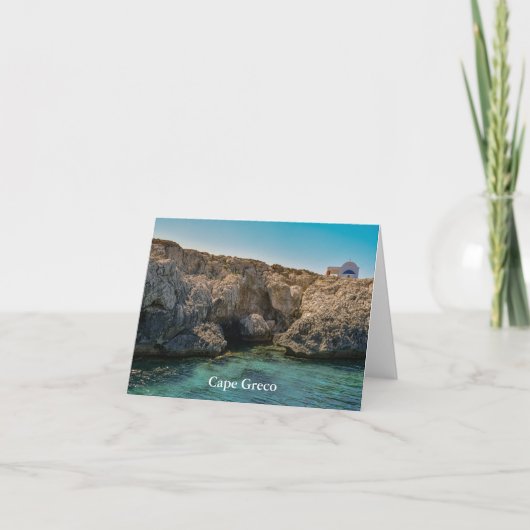 Kaap Greco, Cyprus Kaart (Voorkant)