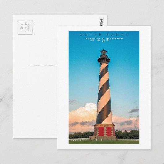 Kaap Hatteras Light. Briefkaart (Voorkant / Achterkant)