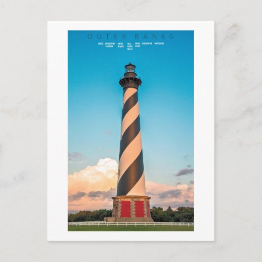 Kaap Hatteras Light. Briefkaart (Voorkant)