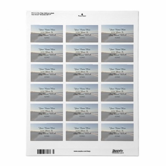 Kaap Hatteras National Seashore Etiket (Full Sheet)